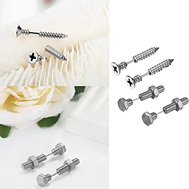 2-3 Pairs Punk Pointed Screw B - Body Jewelry Kit review and price