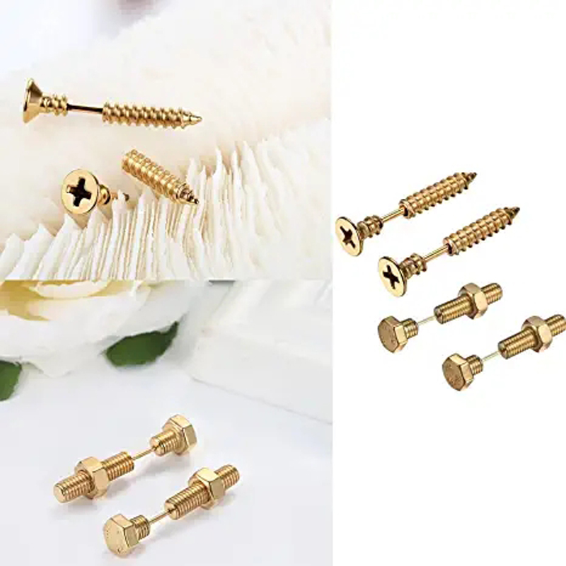 2-3 Pairs Punk Pointed Screw B - Body Jewelry Kit review and price