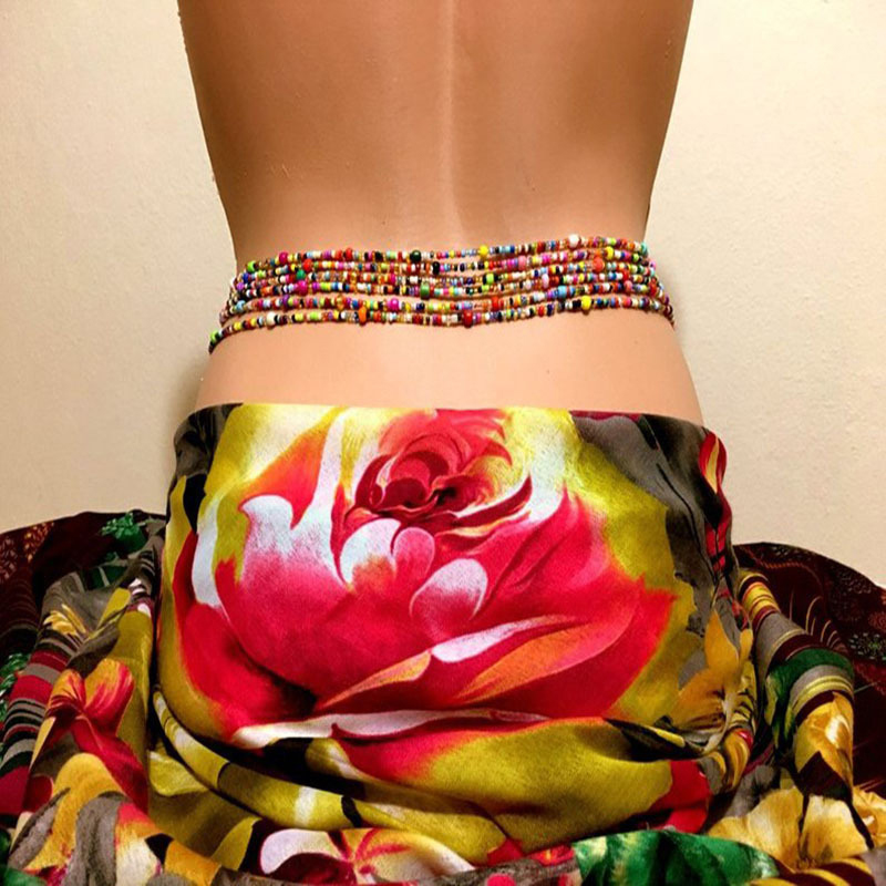 Women Layered Beaded Belly Cha - Body Jewelry Chains review and price