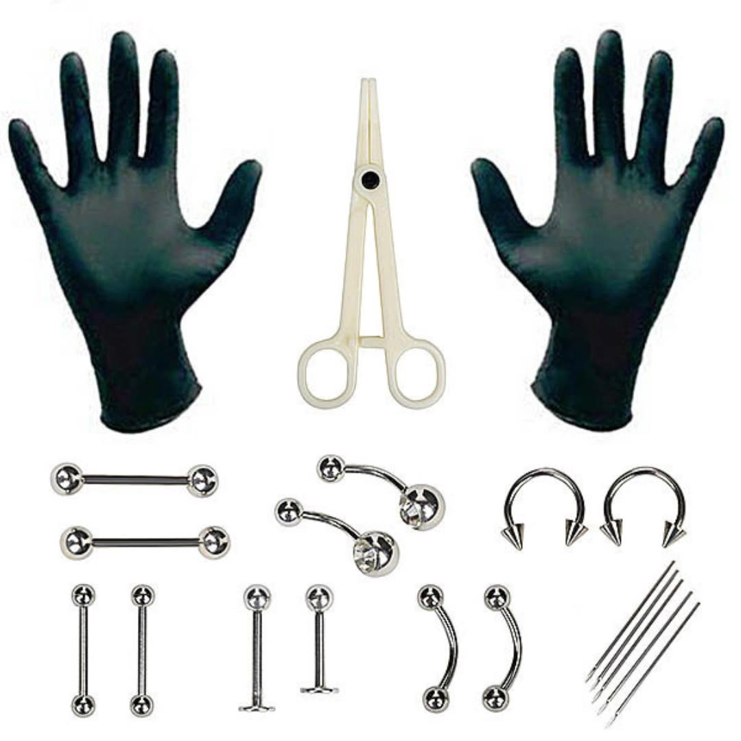 1 Set Disposable Professional  - Body Jewelry Kit review and price